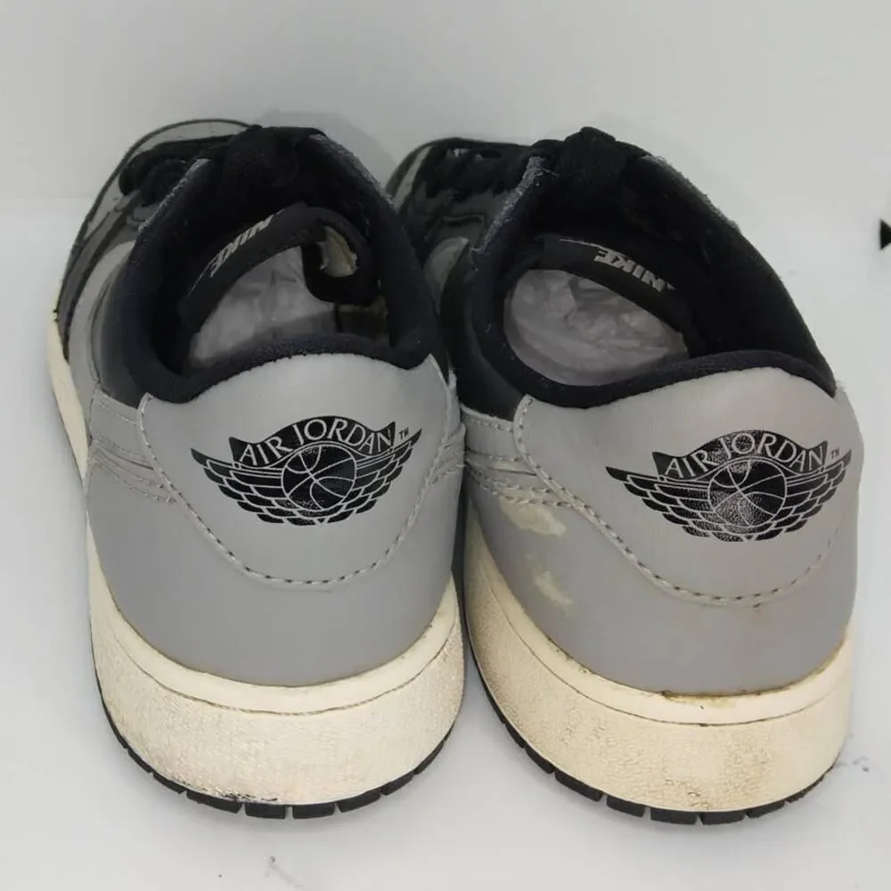 Nike Air Jordan 1 Retro Low OG Boys Gray/Black Sneakers - sz. 6 1/2Y